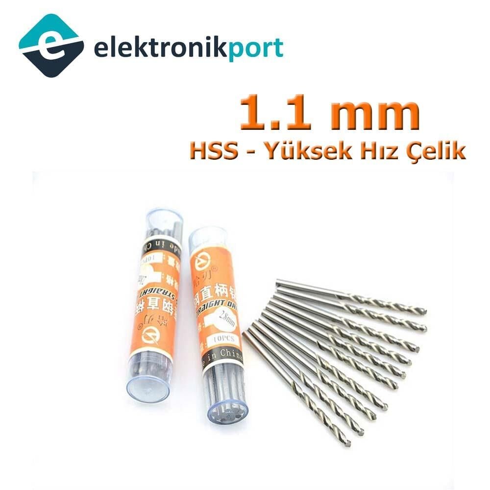 Matkap Ucu 1,1 mm (HSS Yüksek Hız Çelik )