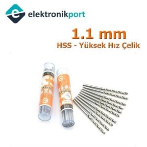 Matkap Ucu 1.1 mm (HSS Yüksek Hız Çelik )