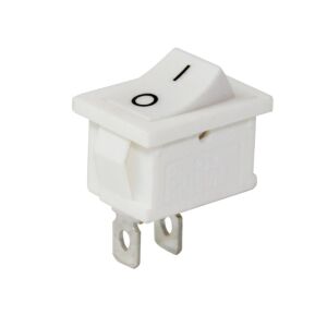 IC-125B-1  Mini (S) Işıksız Anahtar On-Off 2P Beyaz