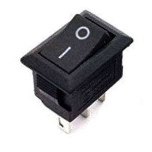 IC-125B-3 Mini (S) Işıksız Anahtar On-Off 3P Siyah