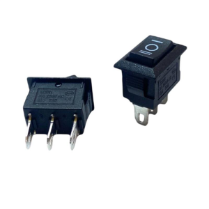 IC-125B-5 Mini (S) Işıksız Anahtar On-Off-On (S) 3P Siyah
