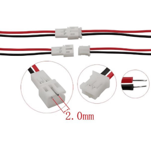 2 Pin Konnektör Seti 2.0 Erkek - Dişi Takım