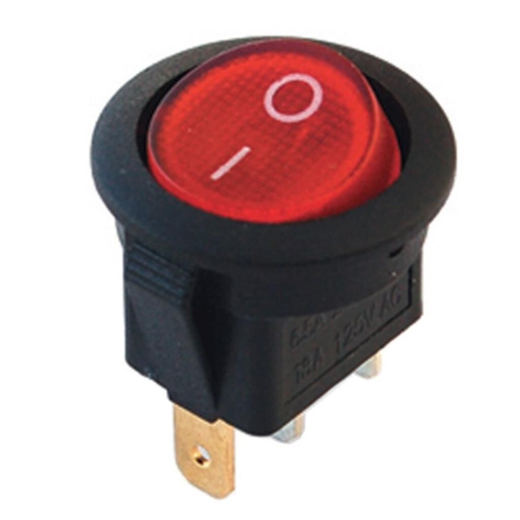 IC-131  Yuvarlak Işıklı Anahtar On-Off 3P
