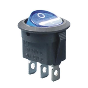 IC-131A  Yuvarlak Işıklı Anahtar On-Off 3P  12Volt Kırmızı