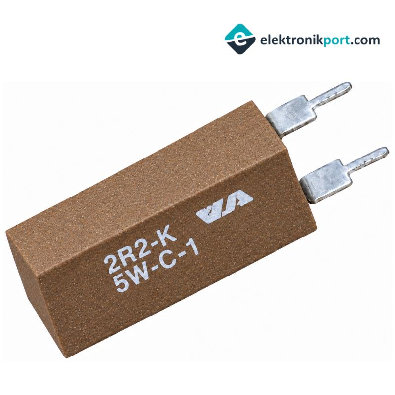 5W 2.2 Ohm 2R2 Seramik Taş Direnç