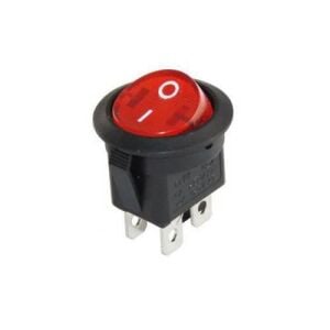 IC-131-4  Yuvarlak Işıklı Anahtar On-Off 4P