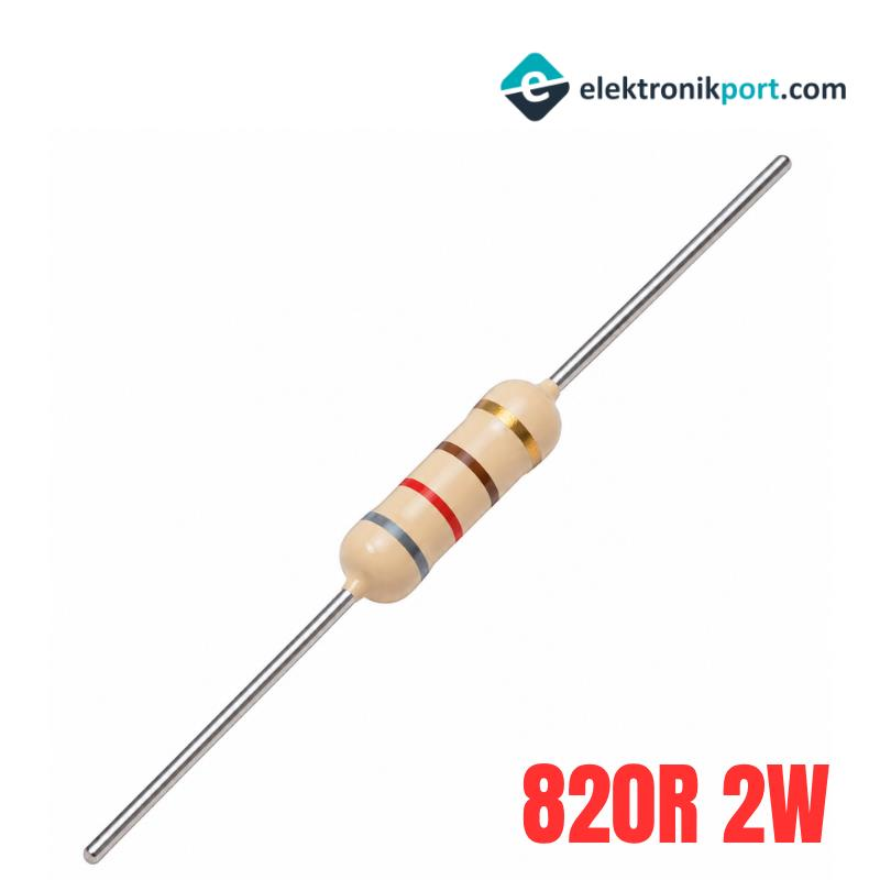 820R 2W %5 Tolerans Karbon Direnç