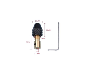 El Matkabı Yapımı 3,17mm Mil Uyumlu Mini Mandren