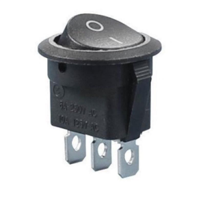 IC-133-3 Yuvarlak Anh.On-Off 3P Siyah