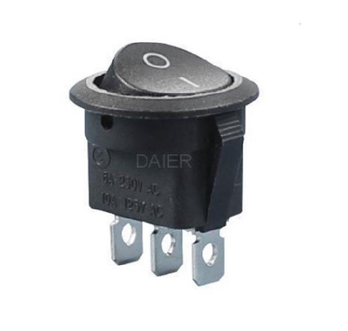 IC-133-3 Yuvarlak Anh.On-Off 3P Siyah