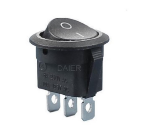 IC-133-3 Yuvarlak Anh.On-Off 3P Siyah