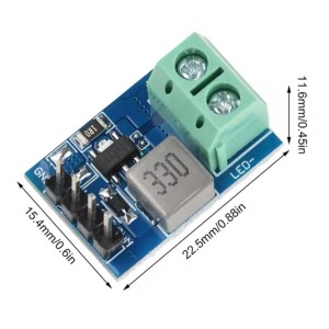 PT4115 LED Sabit Akım Sürücüsü Çıkış Modülü 1-10S DC 12V PWM Karartma Dahili Olarak Entegre Güç Anahtarı