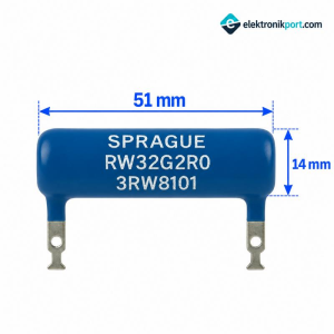 Tel Sarımlı Güç Direnci RW32 2R 25W Sprague