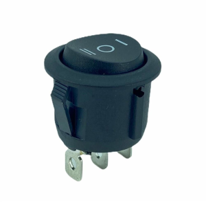 IC-134-2  Yuvarlak Işıksız Anahtar (On)-Off-(On) 3P Yaylı