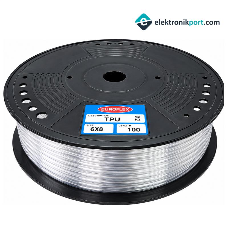 6x8mm Mini Dalgıç Su Pompası Uyumlu Hortum Şeffaf