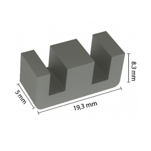 Ferrit Nüveli Bobin Çekirdeği E-19 (E Tipi Ferrit Core)
