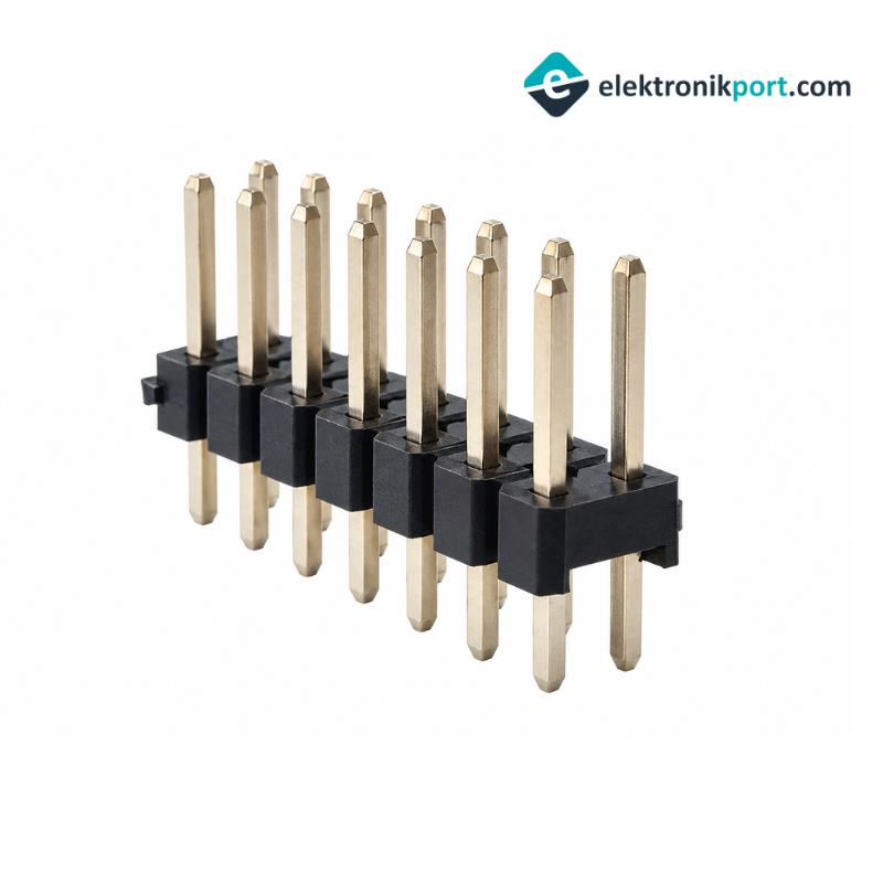 2x7 2.54 mm Erkek Pin Header – 14 Pin Çift Sıra elektronik port