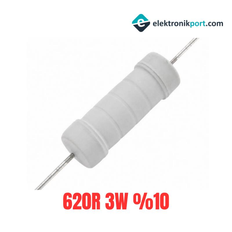 620R 3W %10 Tolerans Taş Direnç