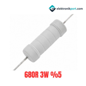 680R 3W %5 Tolerans Taş Direnç
