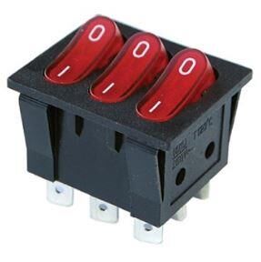 IC-135  Üçlü Işıklı Anahtar On-Off 9P