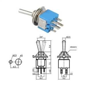 IC-138  Toggle Swıtch On-Off 6P (Smts-202)