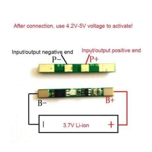 1S 3A 3.7V BMS Koruma Kartı Lityum Batarya 18650 Li-ion Lipo Protection Module