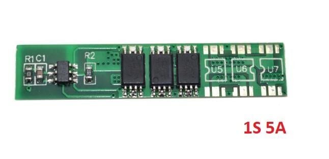 1S 5A 3,7V BMS Koruma Kartı Lityum Batarya 18650 Li-ion Lipo Protection Module