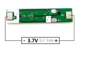 1S 5A 3.7V BMS Koruma Kartı Lityum Batarya 18650 Li-ion Lipo Protection Module