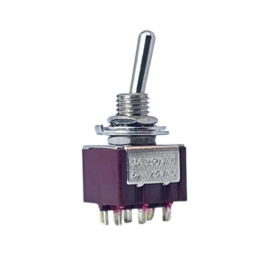 IC-144A  Toggle Swıtch On-Off 6P (Mts-202) A Kalite (Kırmızı)