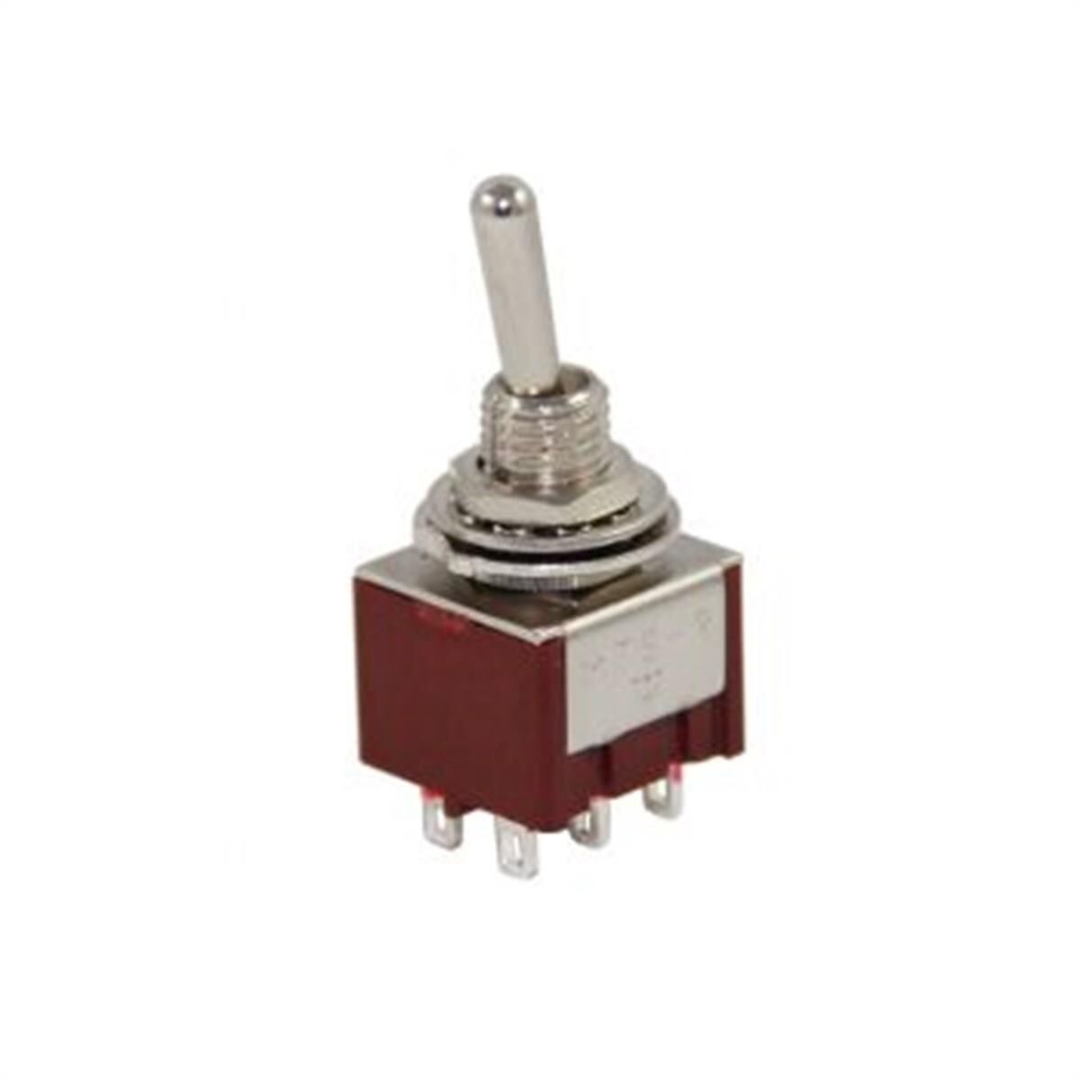 IC-144A  Toggle Swıtch On-Off 6P (Mts-202) A Kalite (Kırmızı)