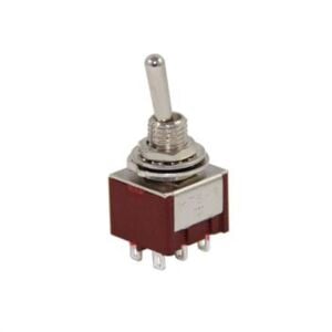 IC-144A  Toggle Swıtch On-Off 6P (Mts-202) A Kalite (Kırmızı)