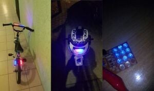 Çakarlı Lamba Devre Kiti Kendin Yap DIY Mavi - Kırmızı Demonte NE555 + CD4017