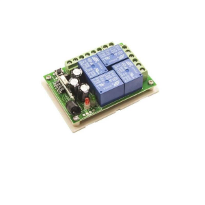 RF Uzaktan Kumandalı Röle 12V 4 Kanal RF Alıcı Verici Transmitter Receiver