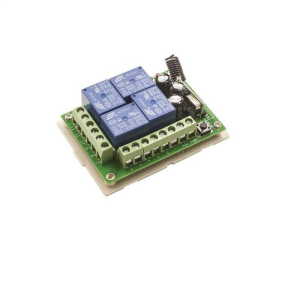RF Uzaktan Kumandalı Röle 12V 4 Kanal RF Alıcı Verici Transmitter Receiver