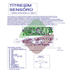 Titreşim Sensörü Piezo Kontrollü Demonte Kit Kendin Yap (NO:7)