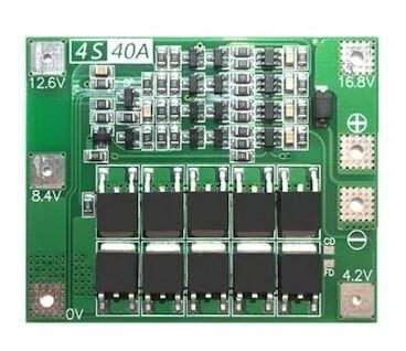 4S 40A 16,6V BMS Koruma Kartı Lityum Batarya 18650 Li-ion Lipo Protection Module