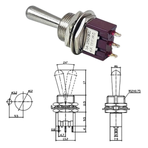 IC-148E  Toggle Swıtch On-Off 3P (Mts-102L)