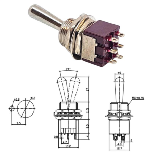 IC-148G  Toggle Swıtch On-Off 6P (Mts-202L)