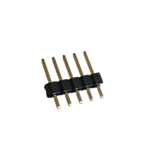 1x5 Header Erkek 10 Adet Siyah 2,54mm 180 Derece Black