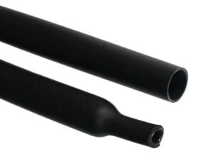 Isıyla Daralan Makaron | Siyah | 6,4mm Çap | 1 Metre