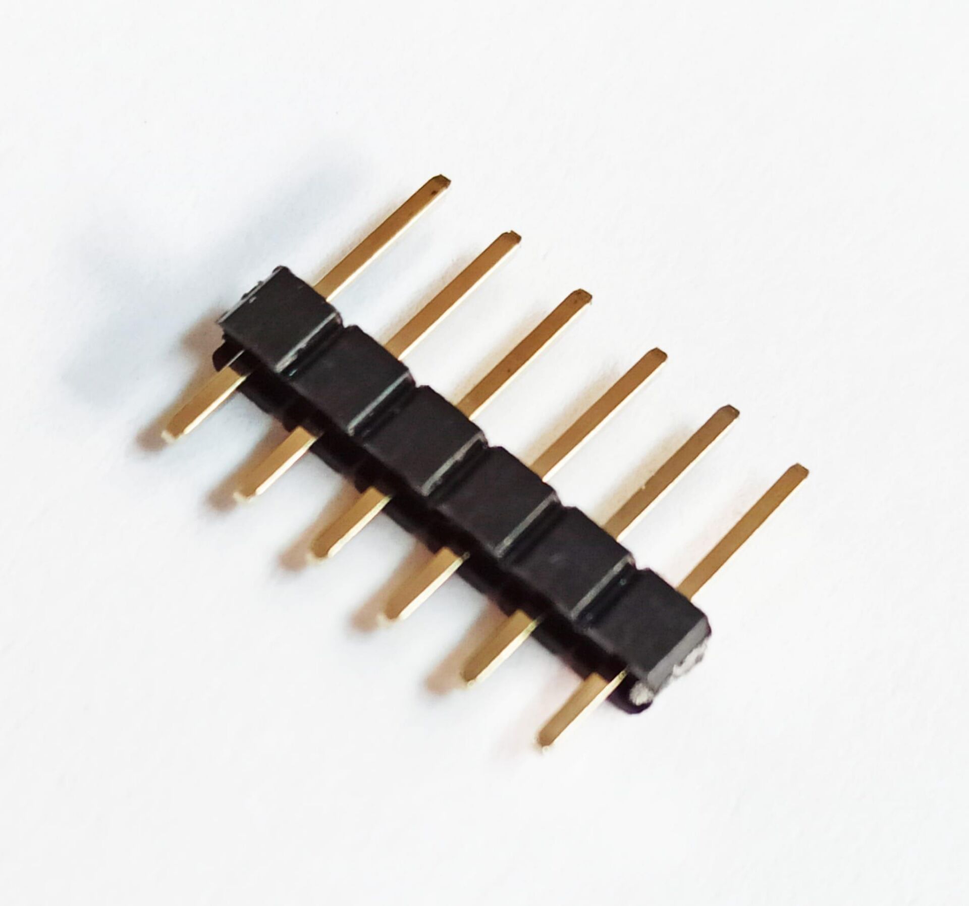 1x6 Header Erkek 10 Adet Siyah 2,54mm 180 Derece Black