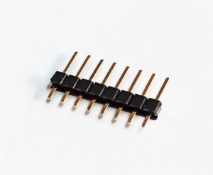 1x8 Header Erkek 10 Adet Siyah 2,54mm 180 Derece Black