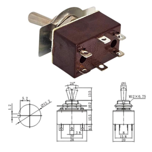 IC-151  Toggle Swıtch Orta Boy On-Off 6P