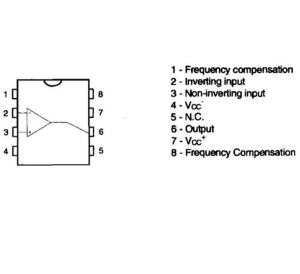 LM308N DIP-8 Entegre
