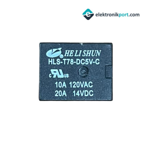 5v 20A Minyon Röle Helishun HLS-T78-DC5V-C