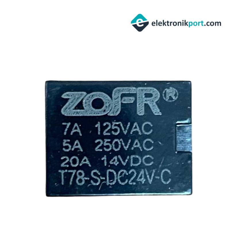 24V 20A Minyon Röle Zofr T78-S-DC24V