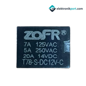 12V 20A Minyon Röle Zofr T78-S-DC12V