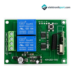 2 Kanal 10A 433 MHz Mini Alıcı Verici Set