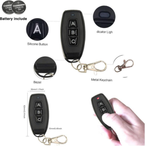 2 Kanal 10A 433 MHz Mini Alıcı Verici Set