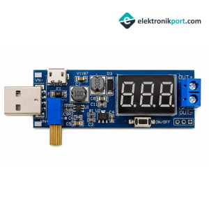 DC-DC 5V - 3.5V / 12V USB Step UP / Down Göstergeli Power Modül